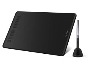 جهاز لوحي للرسم من Huion Inspiroy H950P مزود بخاصية الإمالة القلم الخالي من البطارية 8192 حساسية الضغط و 8 اختصارات محددة من قبل المستخدم ، متوافق مع Mac و Linux (Ubuntu) و Windows PC و Android