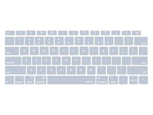 غطاء لوحة مفاتيح MOSISO متوافق مع MacBook Air 13 بوصة 2019 2018 الإصدار A1932 شاشة Retina مع معرف اللمس ، جلد سيليكون واقي مقاوم للأتربة ومقاوم للماء ، أزرق فاتح