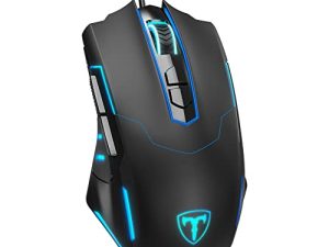 ماوس ألعاب سلكي من Lizsword ، فأرة ألعاب للكمبيوتر الشخصي [Breathing RGB LED] [Plug Play] دقة عالية قابلة للتعديل 7200 نقطة في البوصة ، 7 أزرار قابلة للبرمجة ، ماوس USB مريح للكمبيوتر لأجهزة Windows / PC / Mac / أجهزة الكمبيوتر المحمول