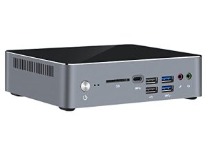 كمبيوتر شخصي صغير من Charteey Intel Core i7 10510U Windows 11Pro ، 16 جيجا بايت DDR4 (بحد أقصى 64 جيجا بايت) 512 جيجا بايت NVME SSD كمبيوتر مكتبي صغير ، يدعم 2.5 بوصة HDD / SSD ، WiFi5 / BT 4.2 ، إيثرنت جيجابت مزدوج ، دعم التشغيل التلقائي