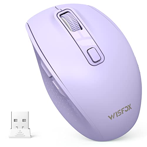 ماوس WisFox Bluetooth ، ماوس لاسلكي صامت يأتي مع وضعين (Bluetooth 3.0 / 5.0 + USB) ، ماوس لاسلكي محمول متعدد الأجهزة لأجهزة الكمبيوتر المحمول ، iPad ، MacOS ، الكمبيوتر الشخصي ، Windows ، Android (بنفسجي) ماوس WisFox Bluetooth ، ماوس لاسلكي صامت يأتي مع وضعين (Bluetooth 3.0 / 5.0 + USB) ، ماوس لاسلكي محمول متعدد الأجهزة لأجهزة الكمبيوتر المحمول ، iPad ، MacOS ، الكمبيوتر الشخصي ، Windows ، Android (بنفسجي)
