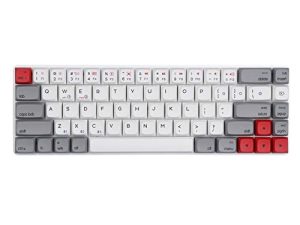 لوحة مفاتيح الألعاب الميكانيكية السلكية EPOMAKER NT68 65٪ RGB Hotswap Bluetooth 5.1 اللاسلكية مع حامل قابل للطي ، بطارية 1900mAh لأجهزة Mac / Win / Gamer (Gateron Black Switch ، رمادي أبيض لـ Win)