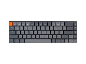 Keychron K7 فائق النحافة 65٪ تخطيط 68 مفتاحًا لاسلكيًا يعمل بالبلوتوث / لوحة مفاتيح ميكانيكية سلكية ، لوحة مفاتيح بإضاءة خلفية بيضاء LED قابلة للتبديل بسهولة مع نظام التشغيل Mac Windows