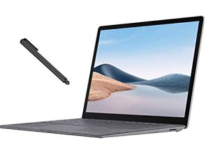 Surface Laptop 4 بشاشة لمس 13.5 بوصة بلاتينيوم ، AMD 6-Core Ryzen 5 4680U (Beat i7-1065G7) ، 8 جيجابايت رام ، 256 جيجابايت SSD ، إضاءة خلفية ، USB-C ، Wi-Fi 6 ، قلم Mytrix الرقمي