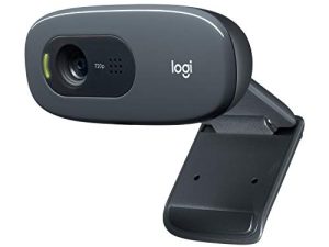 كاميرا ويب Logitech C270 HD ، HD 720p ، مكالمات فيديو عريضة عالية الدقة ، تصحيح ضوء عالي الدقة ، ميكروفون مخفض للضوضاء ، لسكايب ، فيس تايم ، Hangouts ، WebEx ، كمبيوتر شخصي / Mac / كمبيوتر محمول / Macbook / جهاز لوحي - أسود