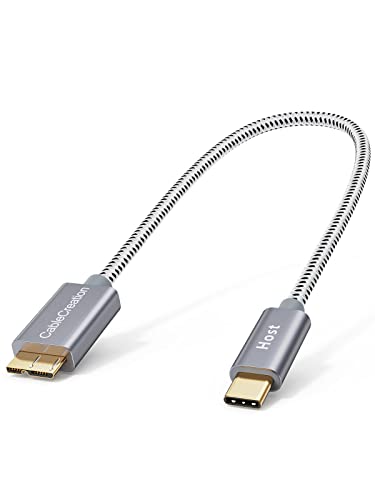 CableCreation Short USB C Hard Drive Cable 1FT ، كابل USB 3.1 C إلى Micro B بسرعة 10 جيجابت في الثانية USB C إلى سلك محرك الأقراص الثابتة متوافق مع MacBook Pro Air Galaxy S5 My Passport Elements إلخ ، 0.3 متر رمادي فلكي CableCreation Short USB C Hard Drive Cable 1FT ، كابل USB 3.1 C إلى Micro B بسرعة 10 جيجابت في الثانية USB C إلى سلك محرك الأقراص الثابتة متوافق مع MacBook Pro Air Galaxy S5 My Passport Elements إلخ ، 0.3 متر رمادي فلكي