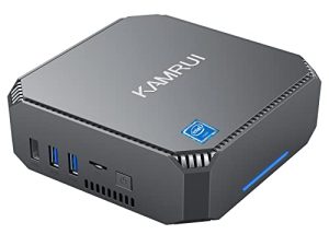 كمبيوتر مكتبي صغير يعمل بنظام Windows 11 Pro ، 8 جيجابايت DDR4 أجهزة كمبيوتر صغيرة مع Intel Celeron J4125 ، 128 جيجابايت M.2 SSD للأعمال المنزلية الصغيرة ، دعم الكمبيوتر الصغير HDMI 4K UHD / شبكة جيجابت LAN / واي فاي ثنائي النطاق / تشغيل تلقائي
