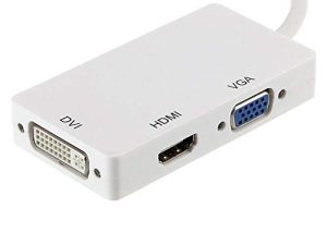 Mini Displayport DP Thunderbolt إلى DVI VGA HDMI-Compatible Converter 3 in 1 Adapter Cable for iMac Mac Mini Pro Air Book to Monitor TV