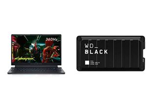 Alienware X15 R1 VR Ready Gaming Laptop - 15.6 بوصة 360 هرتز FHD & WD_Black 1 تيرابايت P50 Game Drive SSD - محرك أقراص الحالة الصلبة الخارجية المحمول ، متوافق مع Playstation ، Xbox ، الكمبيوتر الشخصي ، وماك (WDBA3S0010BBK-WESN)