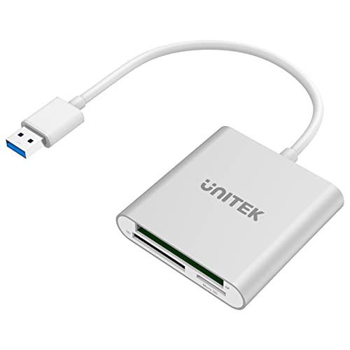 Unitek SD Card Reader USB 3.0 3 Port Memory Card Reader Writer Compact Flash Card Adapter for CF / SD / TF Micro SD / Micro SDHC / MD / MMC / SDHC / SDXC UHS-I Card for Windows & Mac - Aluminium Unitek SD Card Reader USB 3.0 3 Port Memory Card Reader Writer Compact Flash Card Adapter for CF / SD / TF Micro SD / Micro SDHC / MD / MMC / SDHC / SDXC UHS-I Card for Windows & Mac - Aluminium