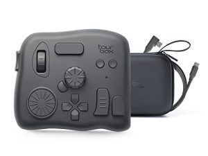 TourBox Elite ، وحدة تحكم في تحرير صور الفيديو ، لوحة مفاتيح مختصرة بتقنية Bluetooth 5.0 مخصصة ، وحدة تحكم معدات مريحة خالية من العين لـ Photoshop Lightroom Premiere ، كمبيوتر لوحي للرسومات يعمل بنظام Windows Mac