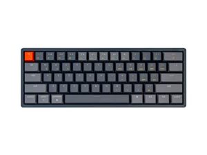 Keychron K12 60٪ تخطيط لوحة مفاتيح ميكانيكية بلوتوث لاسلكية / سلكية قابلة للتبديل السريع مع مفتاح بني بصري ، إطار ألومنيوم مدمج 61 مفتاحًا بإضاءة خلفية RGB ، متوافق مع نظام Mac Windows