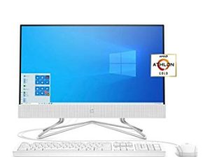 كمبيوتر HP 22 All-in-One ، معالج AMD Athlon Gold 3150U ، ذاكرة وصول عشوائي 8 جيجا بايت ، 256 جيجا بايت SSD ، شاشة Full HD IPS 21.5 بوصة مضادة للتوهج ، Windows 10 Home ، كابل HDMI مع 9H