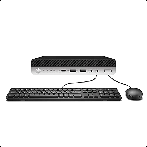 كمبيوتر مكتبي صغير للأعمال HP Elitedesk 800 G3 (Intel Quad Core i5-6500T و 16GB DDR4 RAM و 512GB SSD) من النوع C ومنفذ DisplayPort DP و WiFi و WiFi و Ethernet ولوحة مفاتيح + ماوس و Windows 10 Pro 64 بت (مجدد) كمبيوتر مكتبي صغير للأعمال HP Elitedesk 800 G3 (Intel Quad Core i5-6500T و 16GB DDR4 RAM و 512GB SSD) من النوع C ومنفذ DisplayPort DP و WiFi و WiFi و Ethernet ولوحة مفاتيح + ماوس و Windows 10 Pro 64 بت (مجدد)