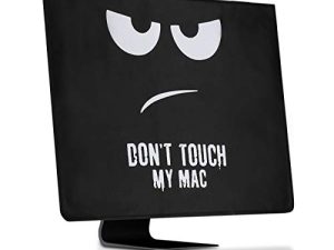 غطاء kwmobile متوافق مع Apple iMac 27 "/ iMac Pro 27" - جراب 4 في 1 - لا تلمس جهاز Mac أبيض / أسود