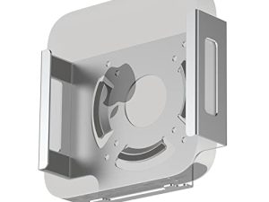Mac Mini M1 Mount ، تصميم IFCASE لتبديد الحرارة مضاد للخدش خلف الشاشة ، أسفل المكتب ، حامل مثبت على الحائط لجهاز Mac Mini 2010 إلى 2021 M1 ، متوافق مع فتحة VESA (فضي)