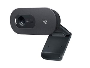 كاميرا ويب Logitech C505 HD - كاميرا USB خارجية 720p HD لسطح المكتب أو الكمبيوتر المحمول مع ميكروفون طويل المدى ، متوافق مع الكمبيوتر الشخصي أو Mac