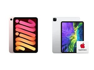 2021 Apple iPad Mini (Wi-Fi ، 64 جيجابايت) - وردي مع AppleCare + (يتم تجديده شهريًا حتى يتم إلغاؤه)