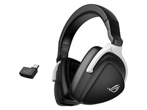 سماعة رأس الألعاب اللاسلكية ASUS ROG Delta S (ميكروفون AI Beamforming ، صوت محيط 7.1 ، برامج تشغيل 50 مم ، خفيف الوزن ، زمن انتقال منخفض ، 2.4 جيجاهرتز ، Bluetooth ، USB-C ، للكمبيوتر الشخصي ، Mac ، PS4 ، PS5 ، سويتش ، جهاز محمول) - أسود