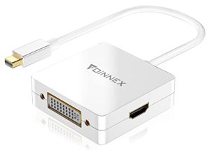Mini DisplayPort إلى HDMI DVI VGA محول ، Microsoft Surface Pro 6 5 4 3 محول عرض الفيديو ، محول Thunderbolt إلى HDMI VGA DVI لـ Mini DP Mac ، MacBook Pro ، Air ، MS Surface Book to Projector ، Monitor