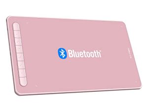 جهاز لوحي الرسم اللاسلكي XPPen Deco LW 10x6In Bluetooth Graphic Tablet مع لوحة رسم لاسلكية X3 خالية من البطارية متوافقة مع Chrome و Windows 11 و Linux و Mac و Android (وردي)
