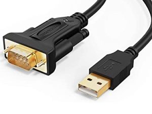 CableCreation USB to RS232 Adapter (FTDI Chipset) ، 3 أقدام RS-232 ذكر DB9 كبل محول تسلسلي لنظام التشغيل Windows 10 ، 8.1 ، 8،7 ، Vista ، XP ، 2000 ، Linux ، Mac OS X 10.6 وما فوق ، 1M / أسود