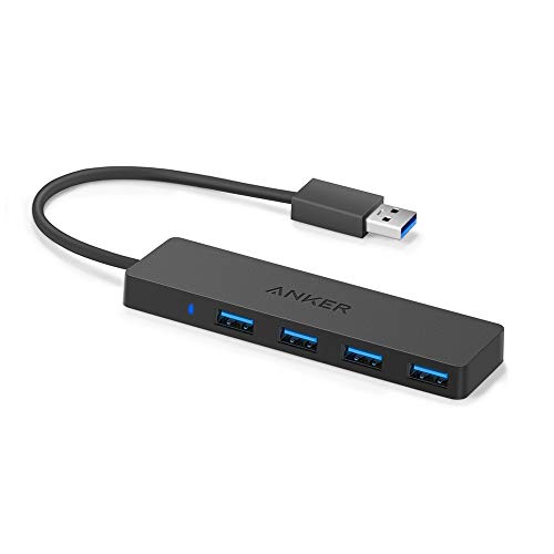 Anker 4-Port USB 3.0 Ultra Slim Data Hub لأجهزة Macbook و Mac Pro / mini و iMac و Surface Pro و XPS والكمبيوتر المحمول ومحركات أقراص USB المحمولة ومحرك الأقراص الثابتة المحمول والمزيد Anker 4-Port USB 3.0 Ultra Slim Data Hub لأجهزة Macbook و Mac Pro / mini و iMac و Surface Pro و XPS والكمبيوتر المحمول ومحركات أقراص USB المحمولة ومحرك الأقراص الثابتة المحمول والمزيد