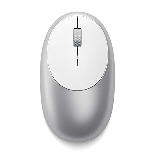 Satechi Aluminium M1 Bluetooth Wireless Mouse مع منفذ Type-C قابل لإعادة الشحن - متوافق مع Mac Mini و iMac Pro / iMac و MacBook Pro / Air و 2020/2018 iPad Pro و 2012 وأجهزة Mac الأحدث (فضي) Satechi Aluminium M1 Bluetooth Wireless Mouse مع منفذ Type-C قابل لإعادة الشحن - متوافق مع Mac Mini و iMac Pro / iMac و MacBook Pro / Air و 2020/2018 iPad Pro و 2012 وأجهزة Mac الأحدث (فضي)
