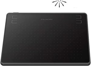 جهاز لوحي للرسم HUION HS64 جهاز لوحي للرسومات للمبتدئين جهاز لوحي OSU مع قلم خالٍ من البطارية 8192 حساس للضغط للفن والرسم والتصميم ، متوافق مع Windows و Mac و Android و Linux