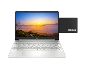أحدث كمبيوتر محمول 2022 من HP ، شاشة 15.6 بوصة عالية الدقة ، أعمال طلابية ، معالج Intel Core i5-1135G7 من الجيل الحادي عشر ، ذاكرة وصول عشوائي DDR4 16 جيجابايت ، 512 جيجابايت PCIe SSD ، كاميرا ويب ، Wi-Fi ، بلوتوث ، Windows 11 ، فضي ، لوحة ماوس ROKC