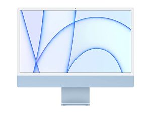 2021 Apple iMac (24 بوصة ، شريحة Apple M1 مع وحدة معالجة مركزية 8 أنوية ووحدة معالجة رسومات 7 أنوية ، وذاكرة وصول عشوائي 8 جيجابايت ، و 256 جيجابايت) - أزرق (مجدد)