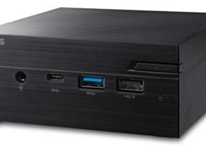 كمبيوتر ASUS PN40 صغير الحجم بدون مروحة مزود بمعالج Intel Celeron وبطاقة رسومات Intel 4K UHD مدمجة (HDMI ومنفذ عرض صغير و 802.11AC WiFi و Bluetooth 4.0 و Gigabit LAN و USB 3.1 و VESA Mount) PN40-BB021M