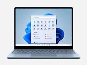 Microsoft Surface Laptop Go - شاشة لمس 12.4 بوصة - Intel Core i5 - ذاكرة 8 جيجا بايت - SSD 256 جيجا بايت - أزرق ثلجي