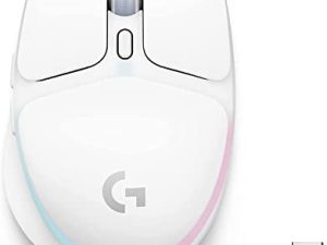 ماوس ألعاب لاسلكي من لوجيتك G705 ، إضاءة LIGHTSYNC RGB قابلة للتخصيص ، لايت سبيد لاسلكي ، اتصال بلوتوث ، خفيف الوزن ، كمبيوتر شخصي / ماك / كمبيوتر محمول - ضباب أبيض