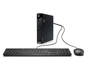 كمبيوتر مكتبي صغير Lenovo ThinkCentre M73 صغير الحجم (Intel Celeron G1820T 2.40 جيجاهرتز / 4 جيجابايت رام / 128 جيجابايت SSD / واي فاي وبلوتوث / محول HDMI / Windows 10 pro 64 بت) (متجدد)