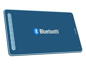جهاز لوحي الرسم اللاسلكي XPPen Deco LW 10x6In Bluetooth Graphic Tablet مع لوحة رسم لاسلكية X3 خالية من البطارية متوافقة مع Chrome و Windows 11 و Linux و Mac و Android (أزرق)