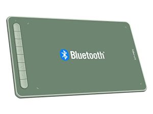 جهاز لوحي الرسم اللاسلكي XPPen Deco LW 10x6In Bluetooth Graphic Tablet مع لوحة رسم لاسلكية X3 خالية من البطارية متوافقة مع Chrome و Windows 11 و Linux و Mac و Android (أخضر)