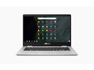 كمبيوتر محمول Asus Chromebook 14 بوصة عالي الدقة ، Intel Celeron N3350 حتى 2.4 جيجا هرتز ، 4 جيجا بايت DDR4 ، 64 جيجا بايت ذاكرة فلاش eMMC ، كاميرا ويب عالية الدقة ، Bluetooth ، USB-C ، MicroSD ، نظام تشغيل Chrome (تم تجديده)