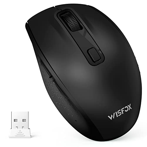 ماوس WisFox Bluetooth ، ماوس لاسلكي صامت يأتي مع وضعين (Bluetooth 3.0 / 5.0 + USB) ، ماوس لاسلكي محمول متعدد الأجهزة لأجهزة الكمبيوتر المحمول ، iPad ، MacOS ، الكمبيوتر الشخصي ، Windows ، Android (أسود) ماوس WisFox Bluetooth ، ماوس لاسلكي صامت يأتي مع وضعين (Bluetooth 3.0 / 5.0 + USB) ، ماوس لاسلكي محمول متعدد الأجهزة لأجهزة الكمبيوتر المحمول ، iPad ، MacOS ، الكمبيوتر الشخصي ، Windows ، Android (أسود)