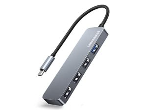 MEANHIGH USB C Hub محول 4-Port Type C لأجهزة الكمبيوتر المحمول USB 3.0 ، USB 2.0 متعدد USB C إلى USB الفاصل USB C محطة إرساء متوافقة مع MacBook Mac Mini Surface Pro PS4 PC Flash Drive Mobile HDD