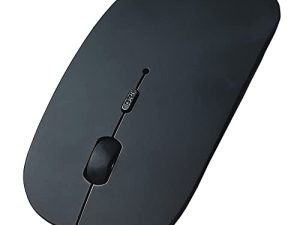فأرة بلوتوث من SUNGI لأجهزة Mac / الكمبيوتر المحمول / iPad / iPhone / Android PC ، فأرة لاسلكية صغيرة وهادئة قابلة لإعادة الشحن متوافقة مع أنظمة التشغيل / Windows / Linux / Tablet / MacBook Pro / MacBook Air ، أسود