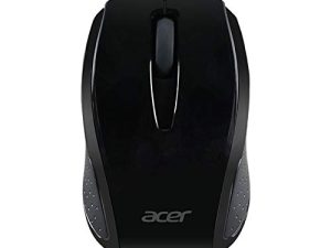 ماوس لاسلكي من Acer RF (أسود) ، يعمل مع Chromebook ، مع توصيل وتشغيل USB للمستخدمين الذين يستخدمون اليد اليمنى / اليسرى (لأجهزة Chromebook ، وأجهزة الكمبيوتر الشخصية التي تعمل بنظام Windows و Mac) | مغطى بالكامل بجسم محمي بأيونات الفضة