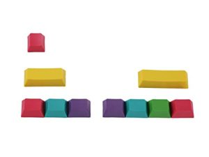 OEM Profile PBT RGBY CMYK معدّلات 10 مفاتيح منقوشة بالليزر Keycaps Mac Keycaps للوحة مفاتيح Cherry MX الميكانيكية (CMYK فارغ)