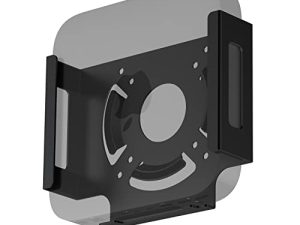 حامل Mac Mini M1 ، تصميم IFCASE لتبديد الحرارة مضاد للخدش خلف الشاشة ، أسفل المكتب ، حامل مثبت على الحائط لجهاز Mac Mini 2010 إلى 2021 M1 ، متوافق مع فتحة VESA (أسود)