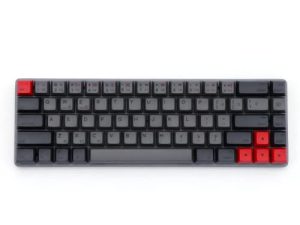 لوحة مفاتيح الألعاب الميكانيكية السلكية EPOMAKER NT68 65٪ RGB Hotswap Bluetooth 5.1 اللاسلكية مع حامل قابل للطي ، بطارية 1900mAh لأجهزة Mac / Win / Gamer (Gateron Black Switch ، رمادي أسود لـ Win)