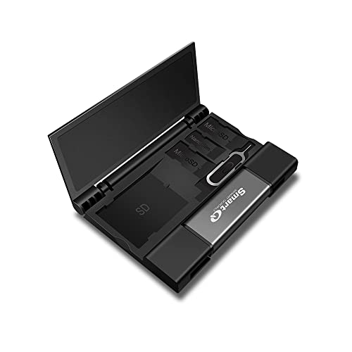 SmartQ C350 USB-C و USB A قارئ بطاقة ذاكرة USB USB 3.0 فائق السرعة لـ MicroSDXC ، MicroSDHC ، SD ، SDXC ، SDHC ، بطاقات SD ، يعمل مع Windows ، Mac OSX ، أجهزة Android ، محول OTG (جراي ثلاثي مع حقيبة) SmartQ C350 USB-C و USB A قارئ بطاقة ذاكرة USB USB 3.0 فائق السرعة لـ MicroSDXC ، MicroSDHC ، SD ، SDXC ، SDHC ، بطاقات SD ، يعمل مع Windows ، Mac OSX ، أجهزة Android ، محول OTG (جراي ثلاثي مع حقيبة)