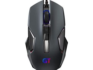ماوس ألعاب RaceGT سلكي RGB للكمبيوتر الشخصي ، 4 ألوان خلفية ، ماوس سلكي بصري مريح للكمبيوتر مع زر النار لأجهزة الكمبيوتر المكتبية والكمبيوتر المحمول وألعاب العمل