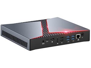Goodtico G1 Mini PC Core i9 9880H ، 8Cores 16Threads 2.3GHZ (حتى 4.8 جيجا هرتز) ، Nvidia GTX1650 4G كمبيوتر مكتبي للألعاب ، 32 جيجا رام 1 تيرا بايت Nvme SSD واي فاي 6 BT 5.2 ، مثبت مسبقًا Windows 11 Pro ، تشغيل تلقائي
