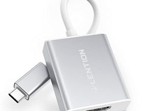 محول LENTION USB C إلى 4K HDMI Digital AV ، محول Thunderbolt 3 إلى HDMI ، من أجل 2021-2016 MacBook Pro ، جديد Mac Air / iPad / Surface ، Samsung S21 / S20 ، والمزيد ، معتمد من برنامج التشغيل الثابت (CB-4KHDMI ، فضي)