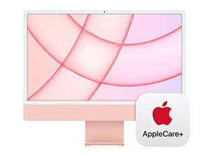Apple 2021 iMac (24 بوصة ، شريحة M1 مع وحدة معالجة مركزية 8 أنوية و 8 أنوية GPU ، 8 جيجابايت رام ، 512 جيجابايت) - وردي مع AppleCare + (3 سنوات)
